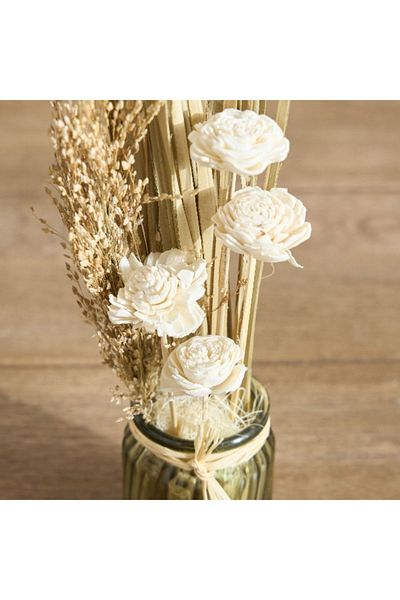 Home Box Miley Flower Arrangement with Ceramic Pot - 8x8x24 cm
