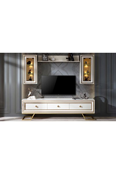 CaddeYıldız Rixos Luxury Ekru Tv Ünitesi