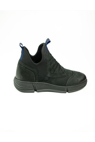 JAMES FRANCO Ανδρικά Μποτάκια - 5761 Μαύρο Δέρμα Nubuck