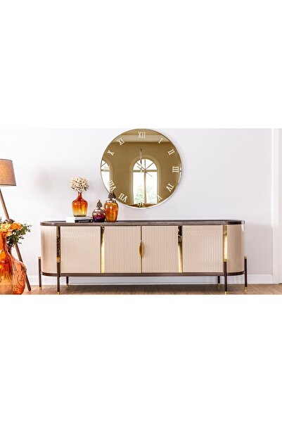 CaddeYıldız Leaf Konsol - Kahverengi