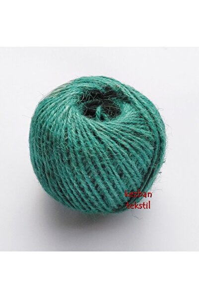 TıkTık AL Renkli Jüt Ipi Çuval Ipi Hasır Ip Yeşil 100 gr