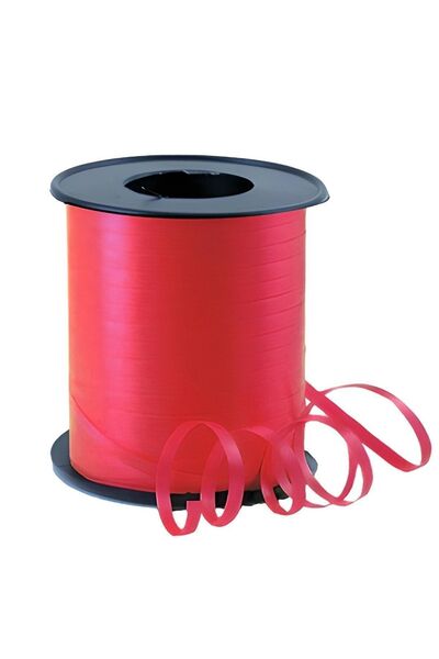 TıkTık AL Rafya Ra-bant 8mm X 200mt Kırmızı Pakette 1 Adet