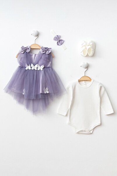 Harry&Millie Kız bebek kelebekli kuyruklu tüllü elbise mevlüt parti