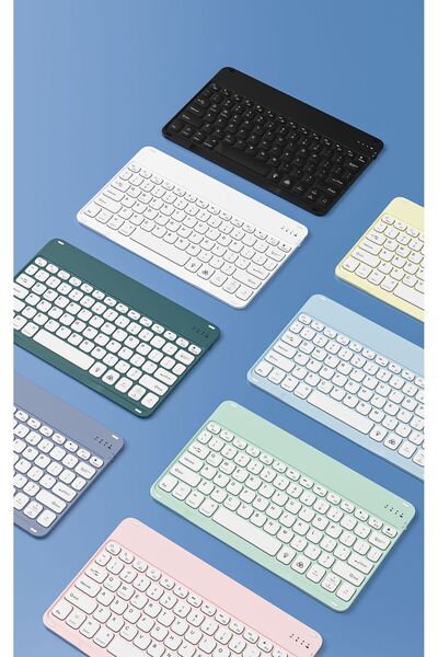 Alfa MEC Ipad 9. 8. 7. Nesil 10.2" 2021 Uyumlu Kablosuz Bluetooth Klavye+mouse Set ZR555