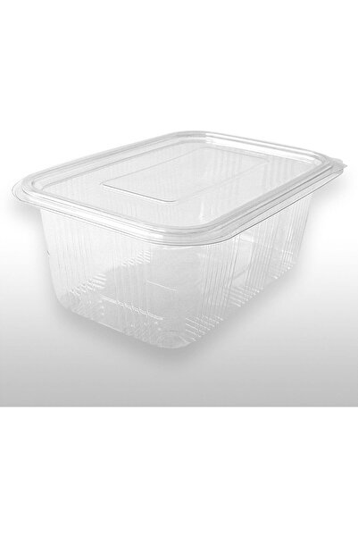 Genel Markalar Plastik Sızdırmaz Kap 1000 cc Kendinden Kapaklı 50'li