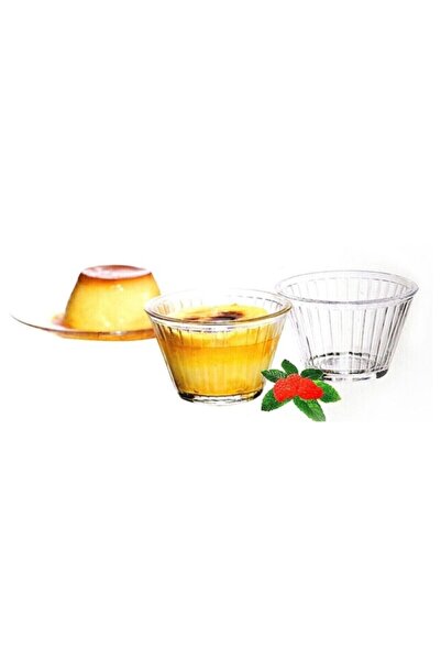 Paşabahçe Evsenavm 6 قطع من الزجاج Karemel ووعاء البودنغ