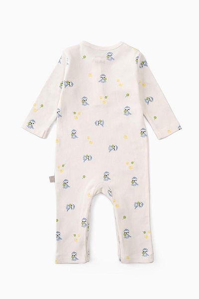 Boumini Baby Long Sleeve Snap Jumpsuit Blue Miskin