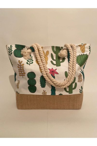 back moda Beach Bag Jute