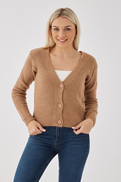 Fashion Friends Camel Cardigan