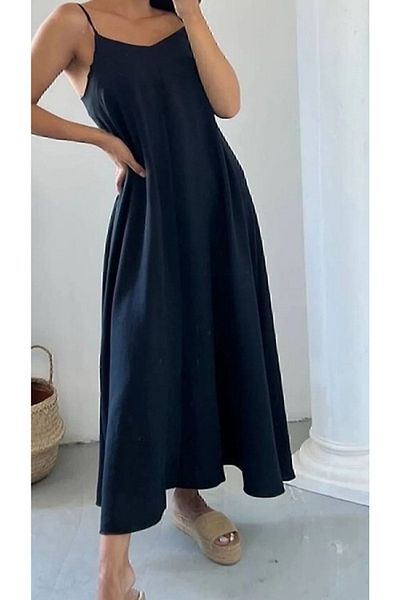 Kese Pijama Γυναικείο Μακρύ Φόρεμα με Σχοινί
