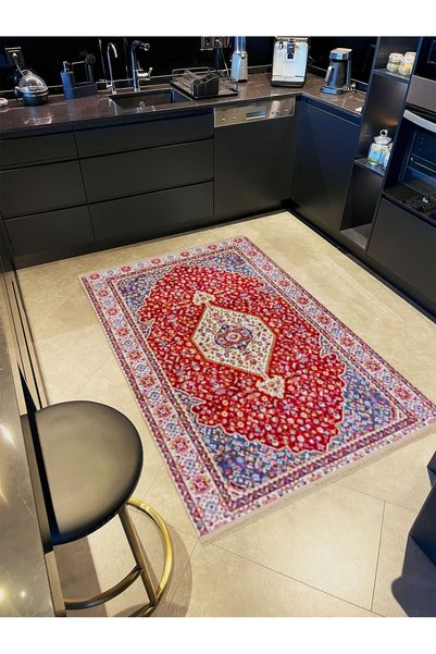 Rugs Modern Halı مجموعة ليلى سجادة زخرفية حديثة منسوجة بنمط عرقي باللون الأزر...