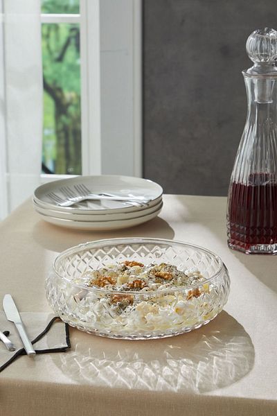 Glamis Selen Concept Cage Model Handmade Large Size Glass Salad Bowl