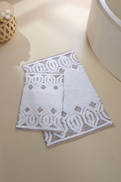 İrya Covoraș de baie Sherry 100% bumbac 2 buc Bej 40x60 60x90