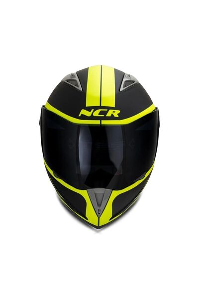 NCR Çene Açılır Kask Siyah Vizörlü Ece Belgeli
