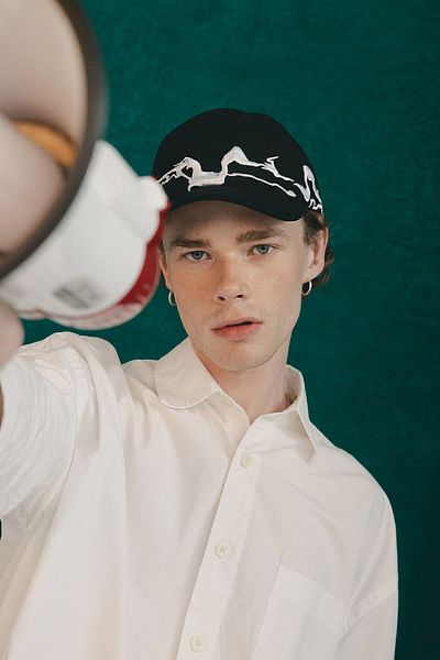 Nordbron Black Thin Embroidered Unisex Cap Hat - Adjustable Buckle and Sweat-Proof 100% Cotton