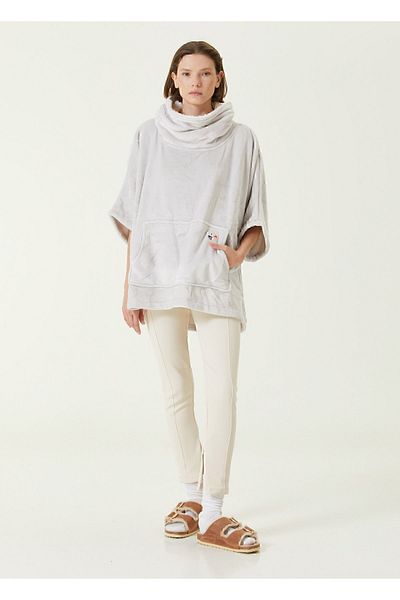 İrya Es Parla Ruby Poncho Ανοιχτό Γκρι Oversize