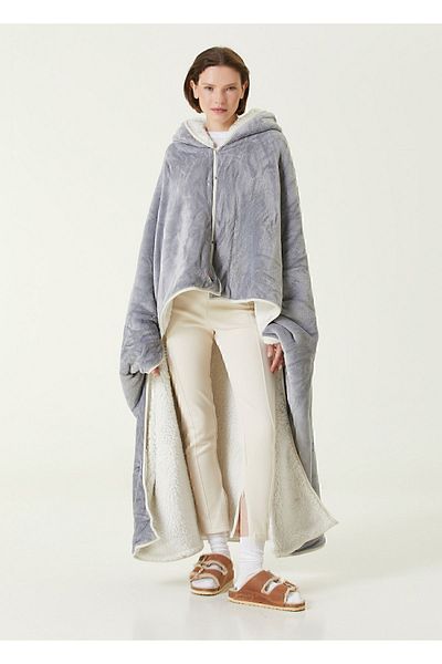 İrya Κουβέρτα Es Parla Lona Σκούρο Γκρι Oversize