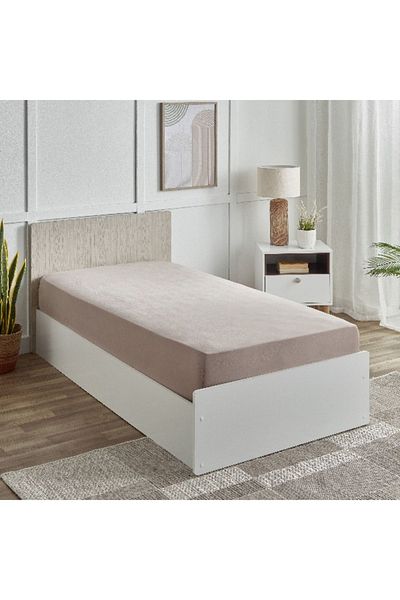 Home Box Ferum Micro Jersey Single Fitted Sheet - 90x200+30 cm