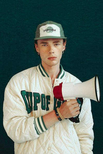 Nordbron Unisex Dark Green Plantalist Printed Cotton Lined Cap Hat Adjustable Rubber Buckle Picton