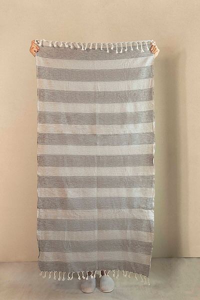 İrya Αιγαίο 100% βαμβάκι Peshtemal Grey 90x170