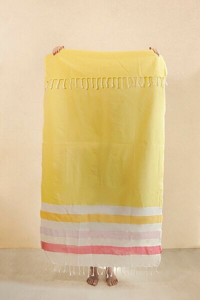 İrya Lius 100% Cotton Peshtemal Yellow 90x170