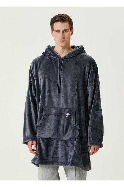 İrya Es Parla Lexi Poncho Anthracite Oversize