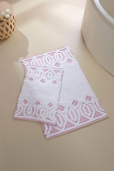 İrya Covoraș de baie Sherry 100% bumbac 2 bucăți Trandafir uscat 40x60 60x90