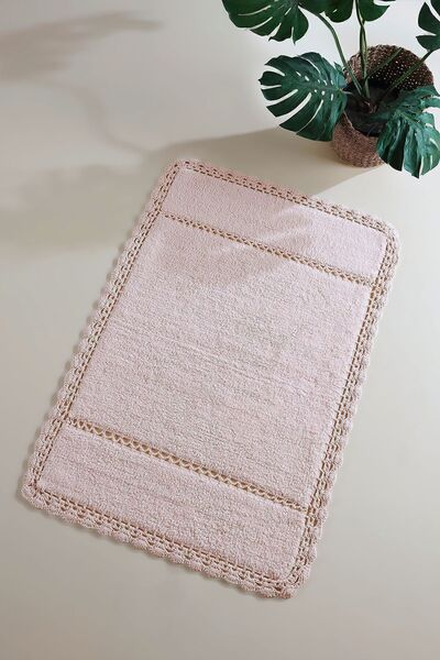 İrya Lorinda %100 Pamuk Banyo Paspası Pembe 70x110