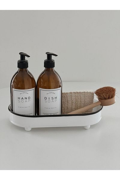 Dekorzdükkan Galvanized Rectangular-oval Leg Organizer (large Size)