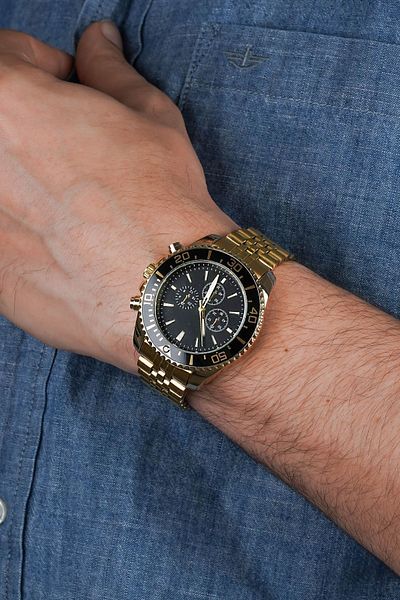 Güncel Vitrin Premium Stainless Steel Men's Wristwatch