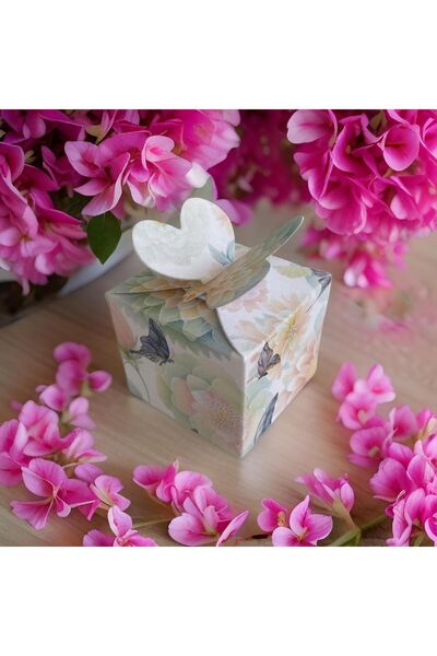 HANZADE TASARIM Kelebek Şeker-Çikolata-Kuruyemiş Düğün Nişan Kına Hediyelik K...