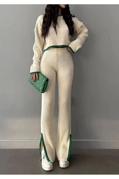 Abalı New Season Kamar Model Knitwear Set
