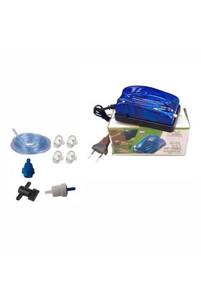 Xinyou Ap-308 Single Outlet Aquarium Air Motor - 3.5 L/m 3w Air Set
