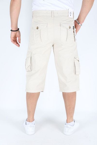 Dozor Bolion Boutigue New Season Below Knee Cargo Shorts Ecru