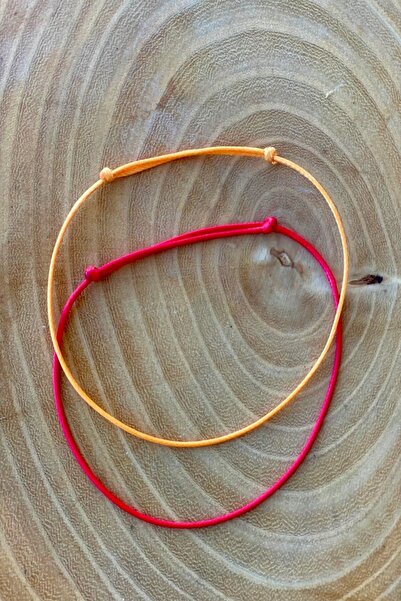 Shepidi Sarı kırmızı kaydırmalı kilit örgü taraftar  bilekliği