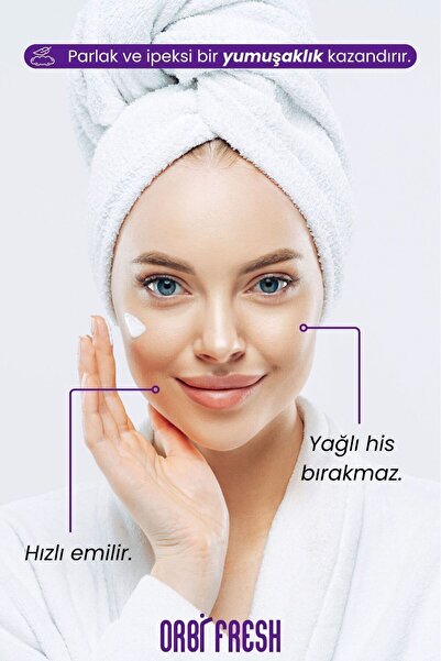 ORBIFRESH Yoğun Nemlendirici El,yüz,vücut Bakım Kremi Yağlı His Bırakmaz (PARFÜMLÜ) 250 ml