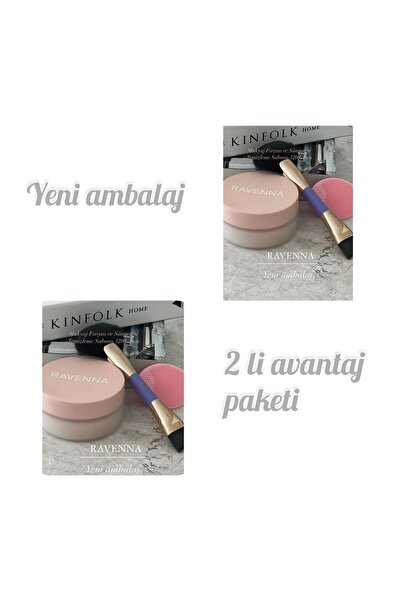 RAVENNA 2 ADET RAVENNA Makyaj Fırçası Ve Süngerini Temizleme Sabunu 120 GRAM + Silikon Mat (2 Lİ AVANTAJ)