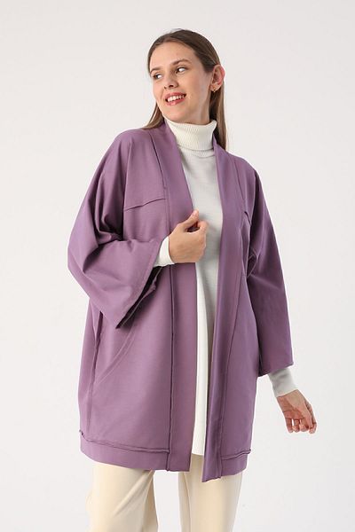 ALLDAY Ζακέτα Oversize μανίκι σε σκούρο λιλά
