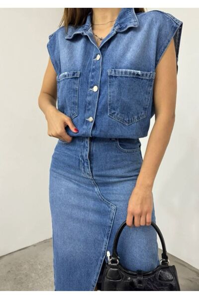 Marjinal Γυναικείο τζιν φόρεμα