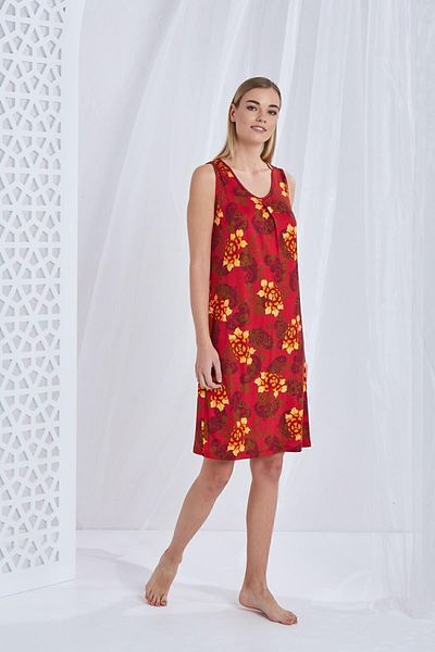 CAROLINE Thick Strap Dress Viscose