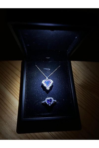 HKN AVM ACCESSORİES February 14 Pandora Ocean Necklace for Valentine - Adjustable Serious Relationship Ring