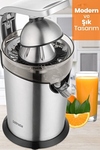 GOLDMASTER Freshup Inox Removable Stainless Steel Casting Handle Citrus Fruit Juicer