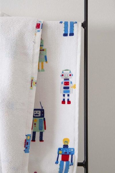 İrya Robotic Velvet Towel Printed 70x140