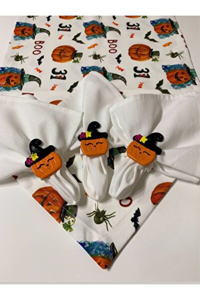renklidüşler 6’lı Halloween Peçete Halkası / Sonbahar, Cadılar Bayramı Peçetelik