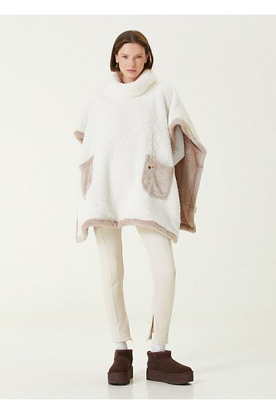 İrya Es Parla Sierra Poncho Beige Oversize