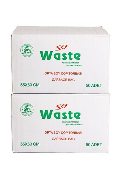 SA WASTE Medium Size Garbage Bag 55*60 CM 2 BOX OF 50 1500 PIECES