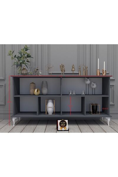 KONAK EV EŞYALARI Celta Konsol,TV Ünitesi,Dekoratif Dolap,Vitrin,%100 MDF,Kolay Kurulum