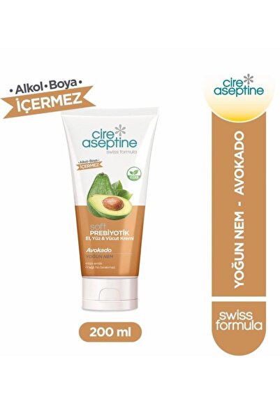 CIRE ASEPTINE Soft Prebiyotik Avokado El,Yüz ve Vücut Kremi 200 Ml