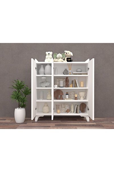 KONAK EV EŞYALARI Molto 1.kalite %100 Mdf Çok Amaçlı Dolap Banyo Dolabı Mutfak Dolabı Ayakkabılık 3 Kapaklı Dolap