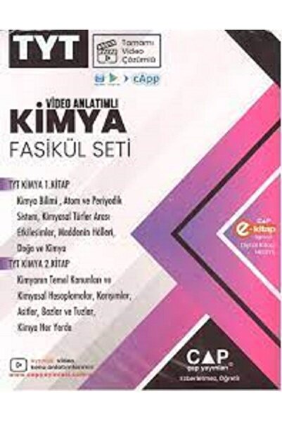Çap Yayınları Yayınları TYT Kimya Seti